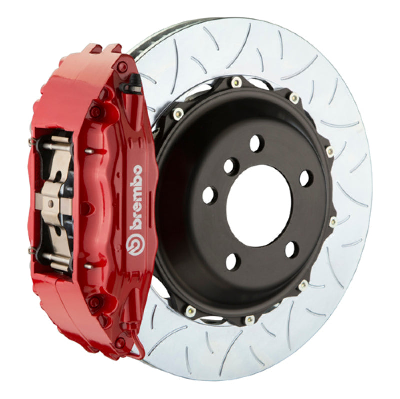 Brembo 99-07 Evo VI/VII/VIII/IXFront GT BBK 4 Piston Cast 2pc 355x32 2pc Rotor Slotted Type3-Red 1B3.8038A2 1B3.8038A2 Photo - Primary