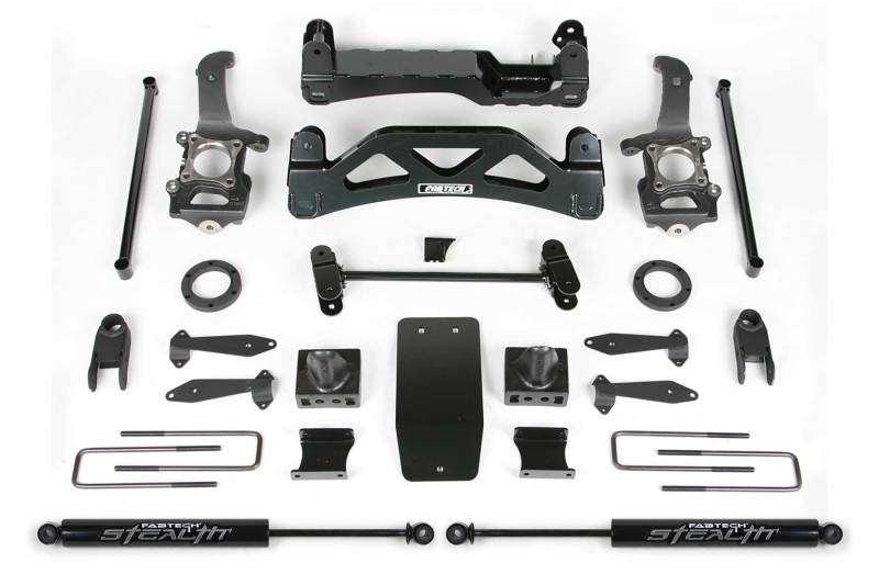 Fabtech 6? Basic System w/ Front Stock Coilover Spacer & Rear Stealth Shocks K2116M Photo - Primary
