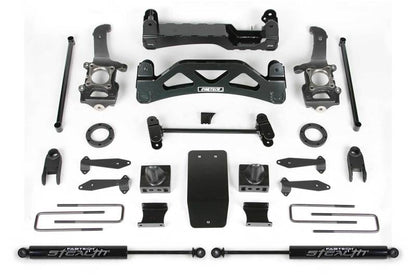 Fabtech 6? Basic System w/ Front Stock Coilover Spacer & Rear Stealth Shocks K2116M Photo - Primary