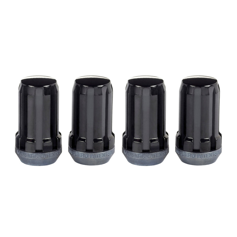 McGard SplineDrive Lug Nut (Cone Seat) M14X1.5 / 1.648in. Length (4-Pack) - Black (Req. Tool) 65315BK 65315BK Photo - out of package