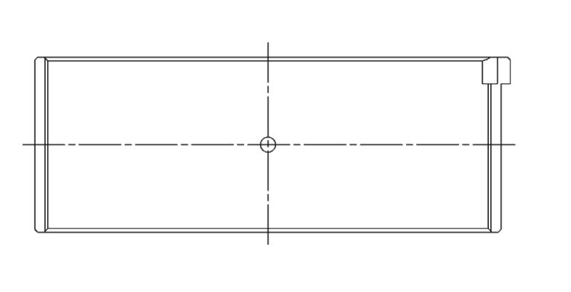 ACL Race Series Rod Bearings VW 4 1780-1983cc 1983-on Size: STD 4B1606HX-STD Technical Drawing