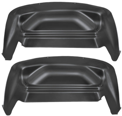 Husky Liners 07-13 Chevy/GMC Silverado/Sierra Black Rear Wheel Well Guards (2pc) 79001 Photo - Primary