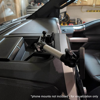 BuiltRight Industries 2022+ Ford Super Duty F-250/350/450 (w/ 12in Screen) Dash Mount 104065 104065 Photo - Mounted