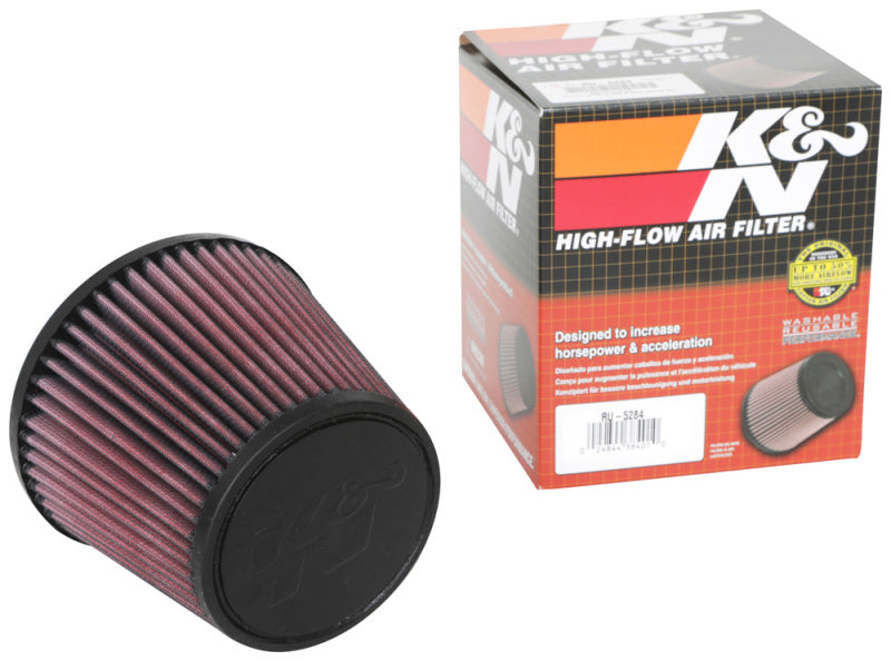 K&N Engineering K&N Universal Clamp-On Air Filter 2.75in Flange ID x 5.875in Base OD x 4.5in Top OD x 5in Height RU-5284 RU-5284 Photo - out of package