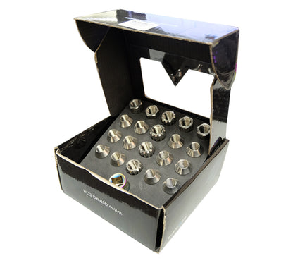 NRG M12 X 1.5 Titanium Silver Lug Nut Set 21 Pc / Lock Key Socket LN-T200SL-21 Photo - Primary