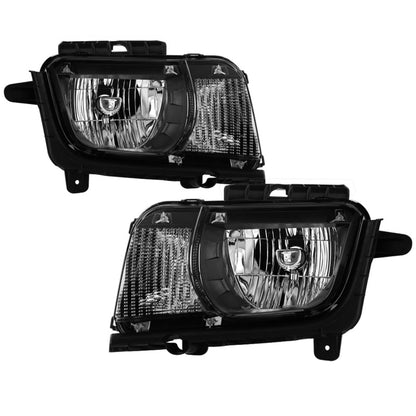 SPYDER xTune 10-13 Chevrolet Camaro OEM Style Halogen Headlights - Black (HD-JH-CCAM10-OE-BK) 9042461 9042461 Photo - Primary