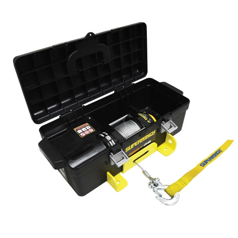 Superwinch 4000 LBS 12 VDC 3/16in x 50ft Steel Rope Winch2Go Steel Rope 1140222 1140222 Photo - Unmounted