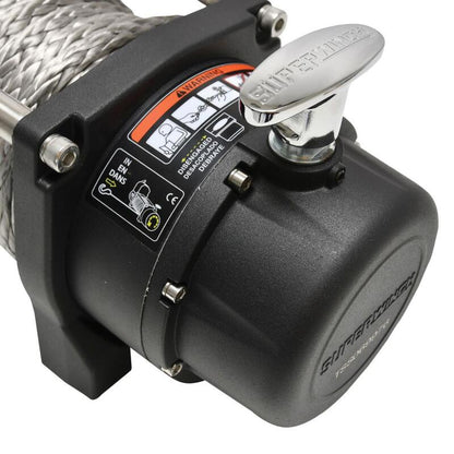 Superwinch 9500 LBS 12 VDC 3/8in x 80ft Synthetic Rope Tiger Shark 9500 Winch 1595201 1595201 Photo - Close Up