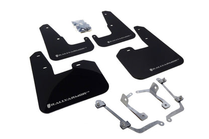 Rally Armor 2008-14 STI Mud flap Silver logo MF15-UR-BLK/SIL Photo - Primary