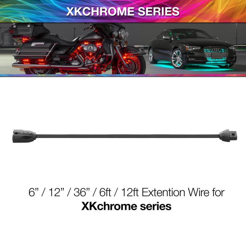 XKGLOW XK Glow 12 Foot - 4 Pin Extension Wire for XKchrome & 7 Color Series XK-4P-WIRE-12FT