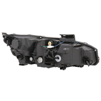 ANZO 16-17 Honda Civic Projector Headlights Plank Style Black w/Amber/Sequential Turn Signal 121527 121527 Photo - Unmounted