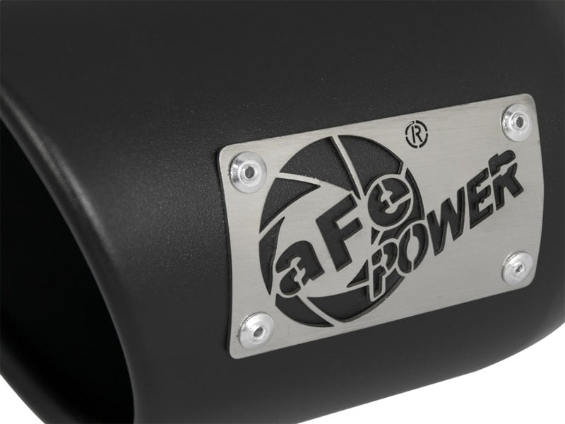 aFe MACH Force-Xp 3 in 409 Stainless Steel Exhaust Tip Black (Left Side) 3 49T30452-B09 Photo - Unmounted