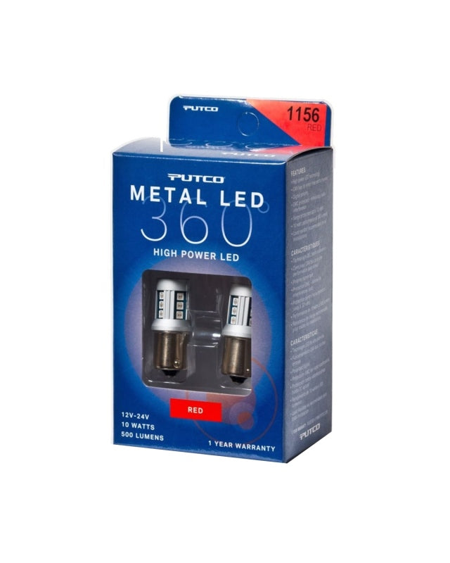 Putco 1156 - Red Metal 360 LED 341156R-360 341156R-360 Photo - Primary