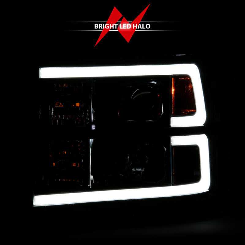 ANZO 2007-2013 Gmc Sierra 1500 Projector Headlight Plank Style Black w/ Clear Lens Amber 111482 111482 User 5