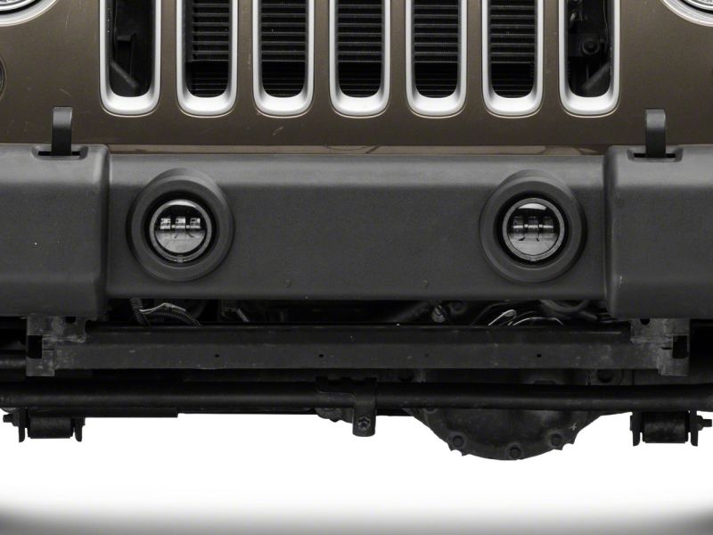 Raxiom 07-18 Jeep Wrangler JK Axial Series 4-In LED Fog Lights w/ RGB Halo J143371 J143371 Photo - Close Up