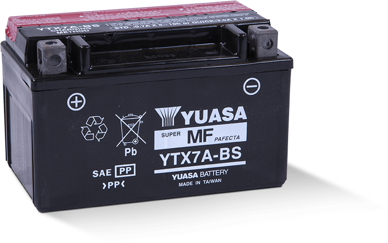 Yuasa Battery Yuasa YTX7A-BS Maintenance Free AGM 12 Volt Battery (Bottle Supplied) YUAM32X7A