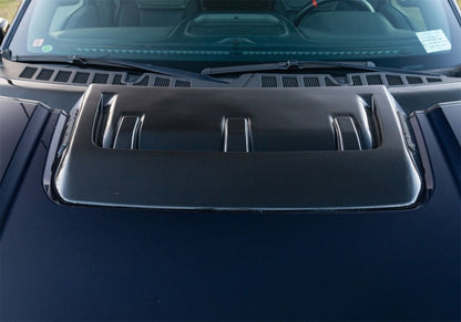 Ford Racing 21-24 Ford F150 Raptor Carbon Fiber Hood Vent - Gloss M-16628-FG M-16628-FG Photo - Mounted