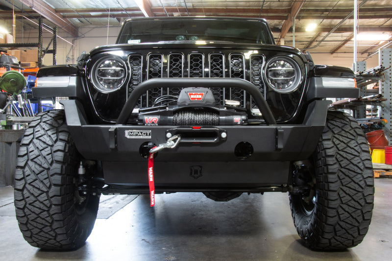 ICON 2018+ Jeep Wrangler JL / 2020+ JT Front Impact Bumper Mid Width Wings 25152 25152 Photo - Mounted