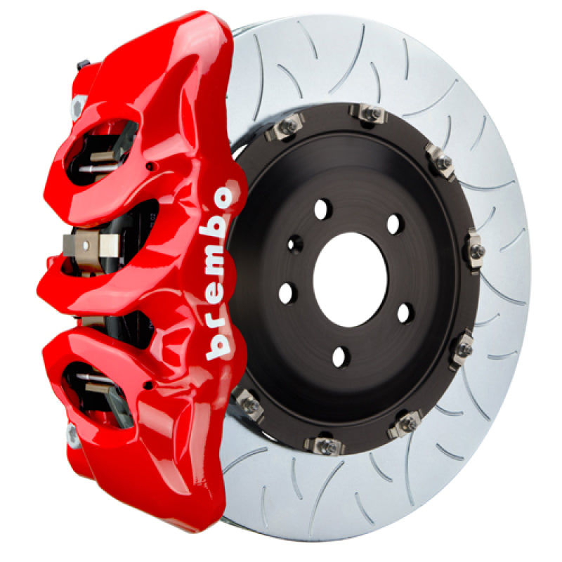 Brembo 08-13 BMW M3 (E90/E92/E93) Front GT BBK 6 Piston Cast 380x34 2pc Rotor Slotted Type-3 - Red 1T3.9010A2