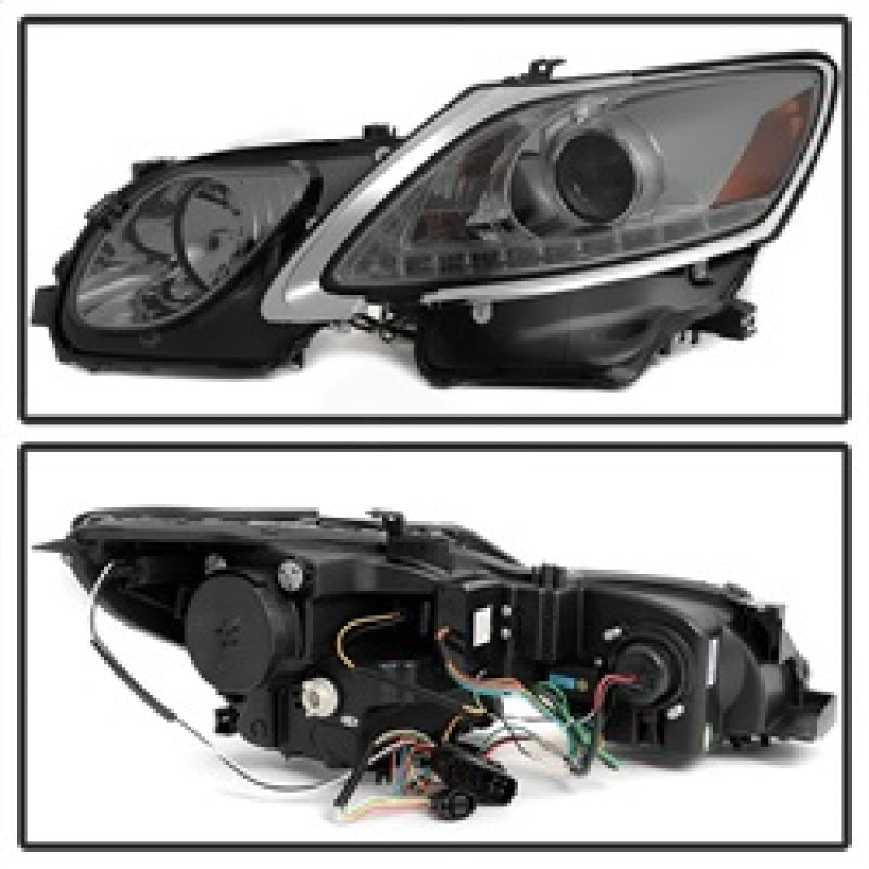 Spyder Lexus GS 300 / 350 / 450 06-11 Headlights - HID Model Only - Smoke PRO-YD-LG06-HID-DRL-SM 5082817 5082817 Photo - Unmounted