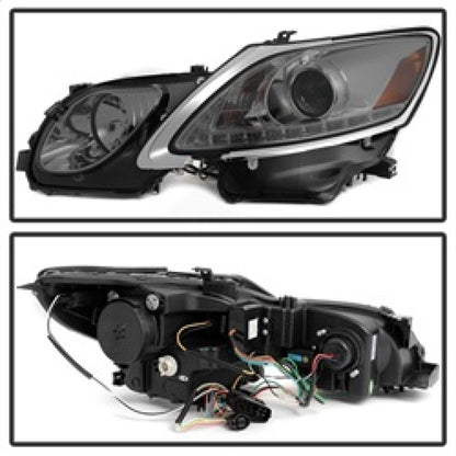Spyder Lexus GS 300 / 350 / 450 06-11 Headlights - HID Model Only - Smoke PRO-YD-LG06-HID-DRL-SM 5082817 5082817 Photo - Unmounted