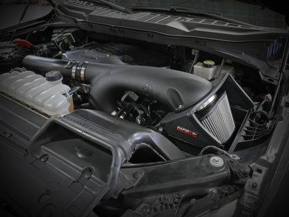 aFe Rapid Induction Cold Air Intake System w/Pro DRY S Filter 2021+ Ford F-150 V6-3.5L (tt) 52-10010D 52-10010D Photo - Mounted