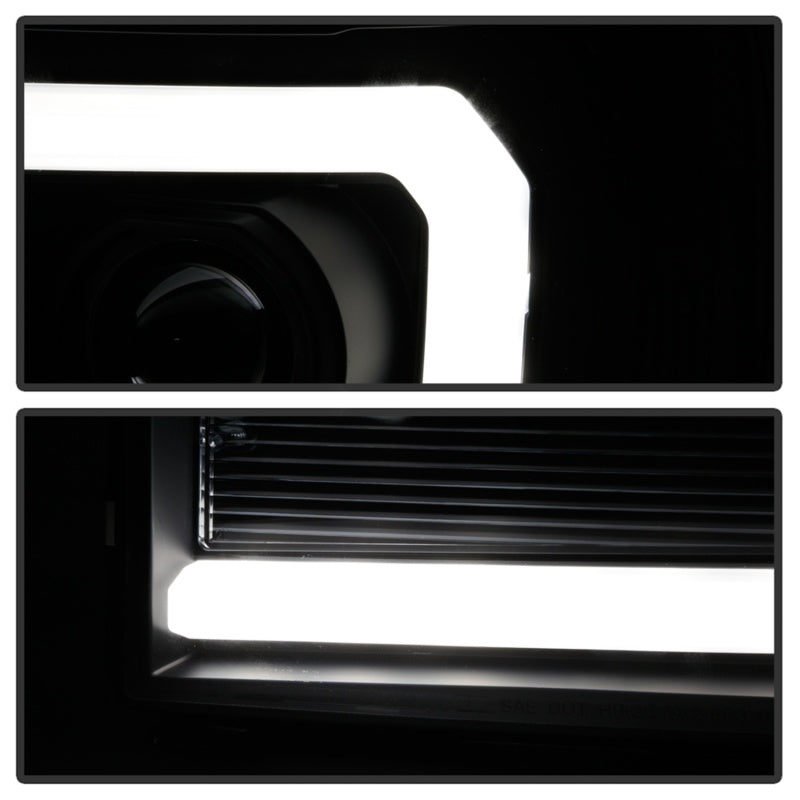 Spyder 07-13 GMC Sierra 1500-3500 Ver 2 Proj Headlights - DRL LED - All Blk PRO-YD-GS07V2-LBDRL-BKV2 5086037 5086037 Photo - Unmounted