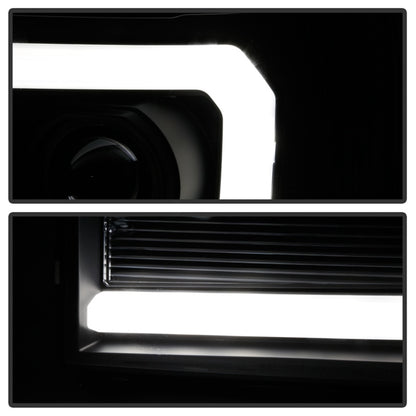 Spyder 07-13 GMC Sierra 1500-3500 Ver 2 Proj Headlights - DRL LED - All Blk PRO-YD-GS07V2-LBDRL-BKV2 5086037 5086037 Photo - Unmounted