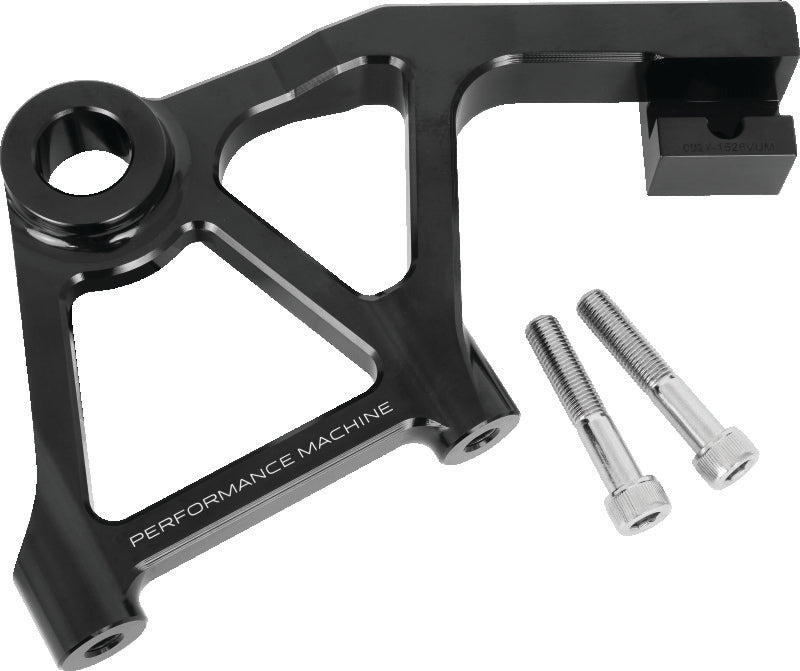 Performance Machine Touring Rear Rad Cal Bracket Assy - Black Ano 0023-1828AGNM-A-B 0023-1828AGNM-A-B Photo - Primary