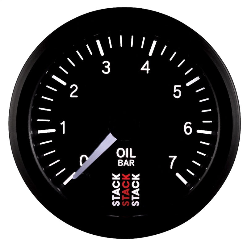 Autometer Stack 52mm 0-7 Bar M10 Male Pro Stepper Motor Oil Pressure Gauge - Black ST3301 ST3301 User 4