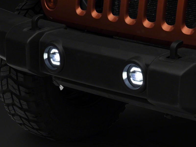Raxiom 10-23 Jeep Wrangler JK & JL Axial Series LED DRL Fog Lights J127019 J127019 Photo - Close Up