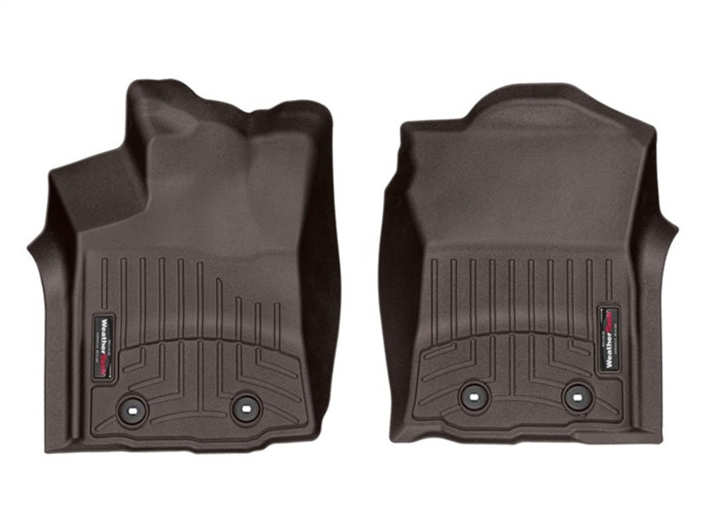 WeatherTech 2018+ Toyota Tacoma Front FloorLiners - Cocoa (Auto Trans Only) 4712991 4712991 Photo - Primary