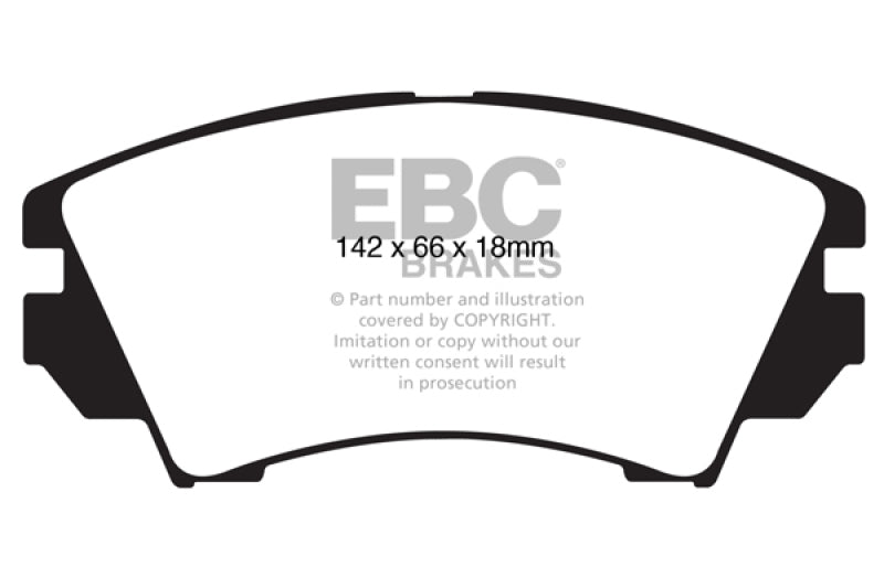EBC Disc Brake Pad Set DP42014R Photo - Primary