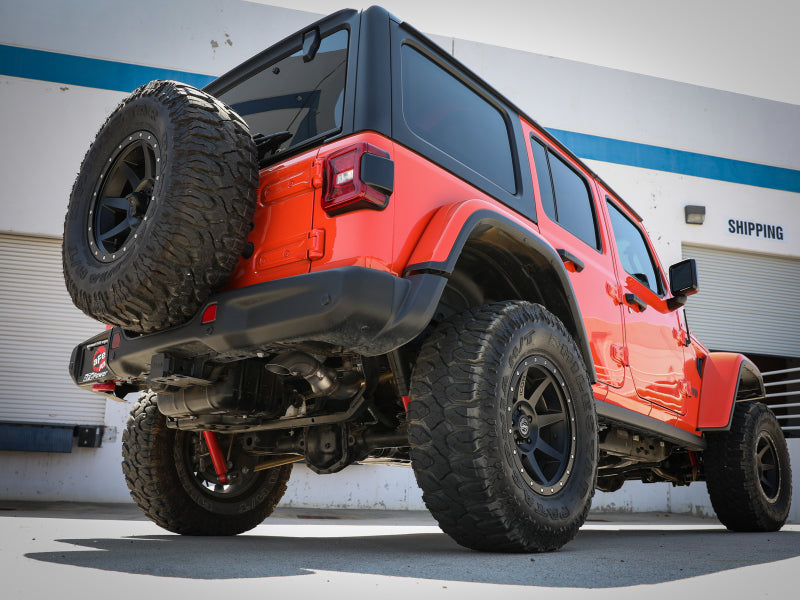 aFe 20-21 Jeep Wrangler (JL) Large Bore-HD 3 IN 304 Stainless Steel DPF-Back Hi-Tuck Exhaust System 49-38091 49-38091 Photo - Mounted