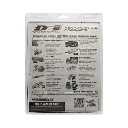 DEI Pipe Shield 6in w x 1ft - w/ Stainless Steel Clamps - Titanium 10450 10450 Photo - Unmounted