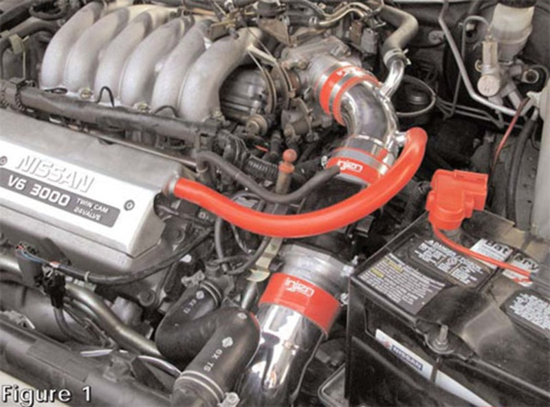 Injen  98-99 Maxima Black Cold Air Intake **Special Order** RD1930BLK Photo - Mounted