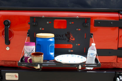 Fishbone Offroad 07-18 Jeep Wrangler JK Tailgate Table FB25137 FB25137 Photo - lifestyle view
