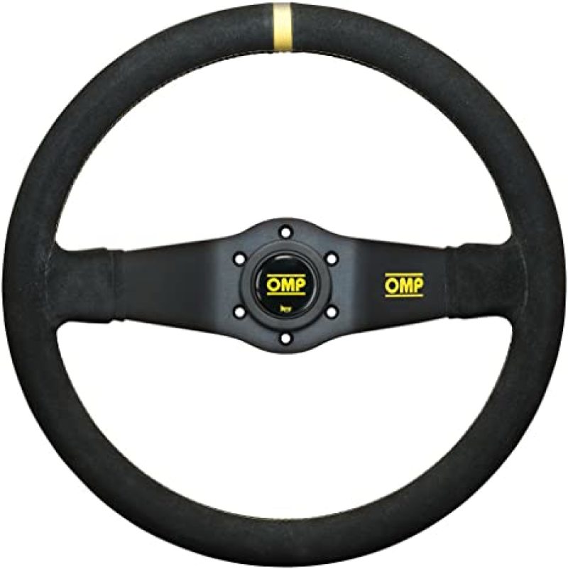 OMP Rally Dished Steering Wheel 350mm - Small Suede (Black) OD0-1951-071 OD0-1951-071 Photo - Primary