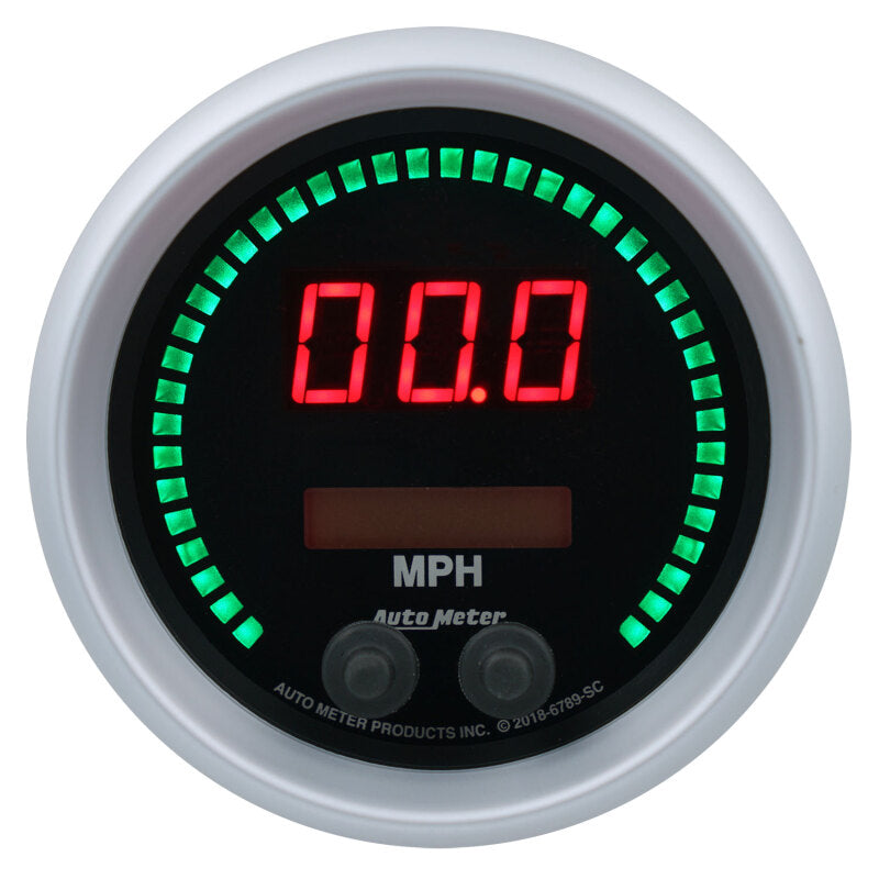 Autometer 85.7mm Black Switchable 260 MPH / 260 KM/H Speedometer Sport-Comp Elite Digital Gauge 6789-SC 6789-SC User 1