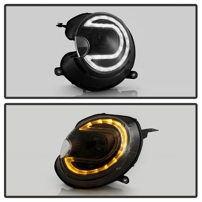 Spyder Mini Cooper 07-12 V2 Halogen Model Only Projector Headlights - Black PRO-YD-MC07V2SI-SBLB-BK 5088215 5088215 Photo - Unmounted