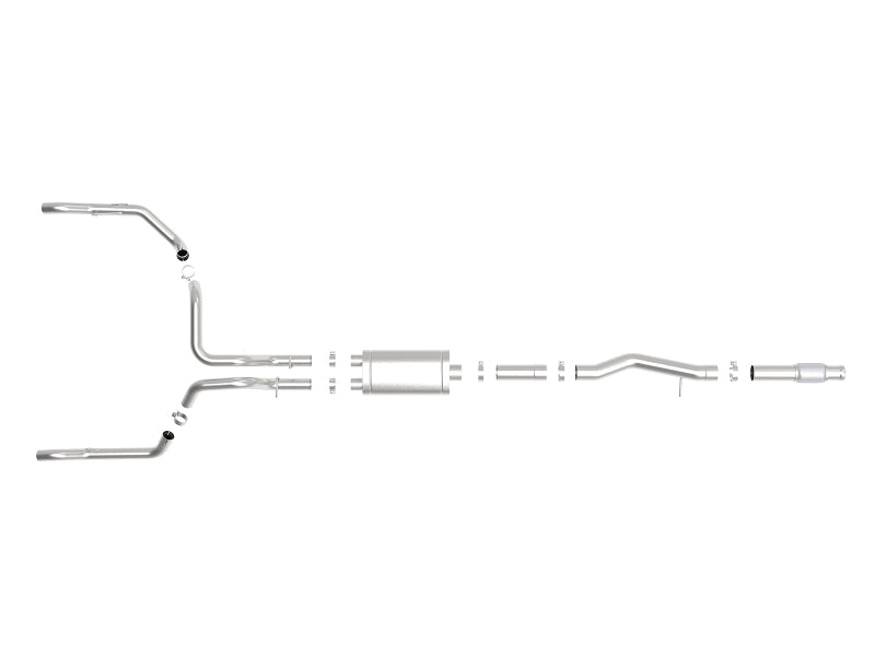 aFe Vulcan Series 4in-3in 304-SS Exhaust Cat-Back 2019 GM Silverado / Sierra 1500 V8-5.3L w/ OE Tips 49-34101 49-34101 Photo - Unmounted