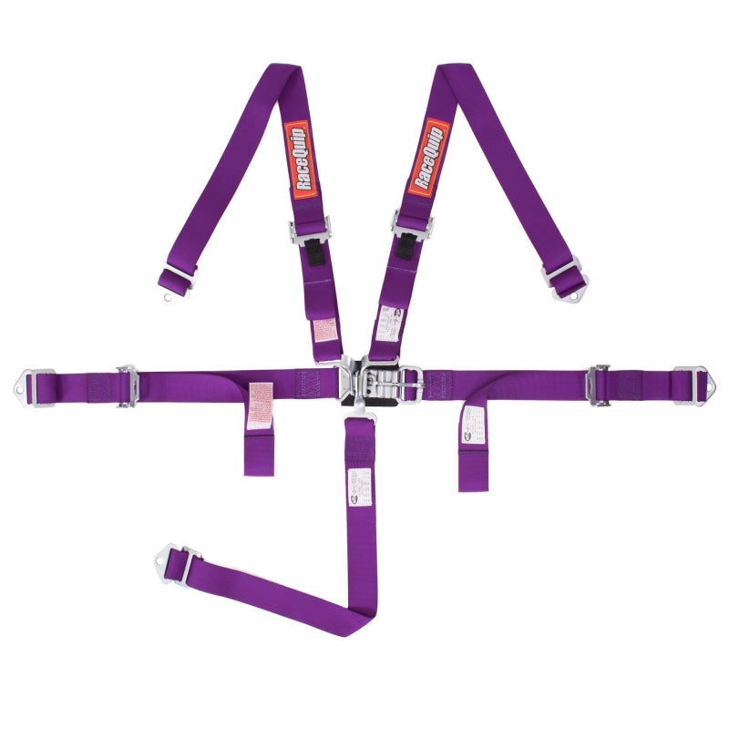 Racequip Jr L & L 5pt Harness Set Purple 709059 Photo - Primary
