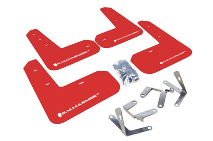 Rally Armor Red Mud Flap White Logo - FR-S BRZ MF23-UR-RD/WH Photo - Primary