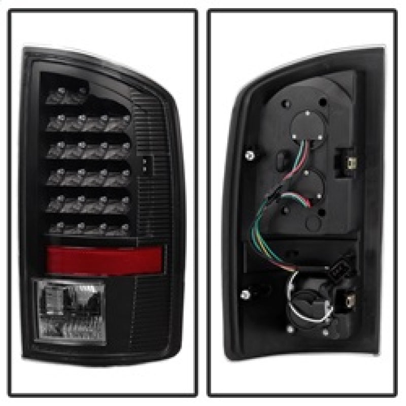 SPYDER Xtune Dodge Ram 02-06 1500 / Ram 2500/3500 03-06 LED Tail Light Black ALT-JH-DR02-LED-BK 5072979 5072979 Photo - Unmounted