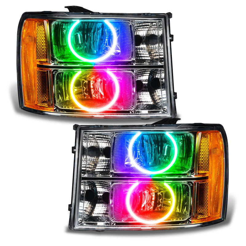 ORACLE Lighting Oracle 07-13 GMC Sierra SMD HL - Round Ring Design - ColorSHIFT w/o Controller 8165-334 8165-334 Photo - in package