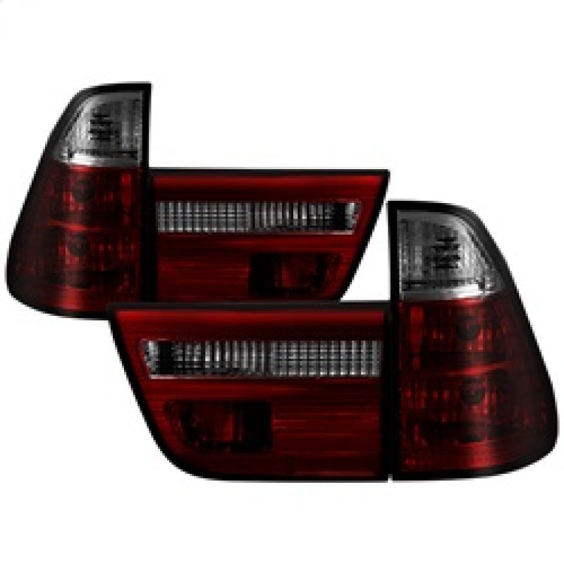 Spyder BMW E53 X5 00-06 4PCS Euro Style Tail Lights- Red Smoke ALT-YD-BE5300-RS 5000842 5000842 Photo - Primary