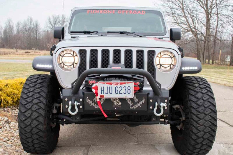 Fishbone Offroad 07-18 Jeep Wrangler JK Barracuda Bull Bar (use w/ FB22341) FB22342 FB22342 Photo - lifestyle view