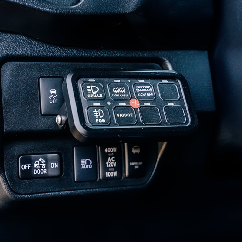 Cali Raised LED Cali Raised Vehicle Accessory 8 Switch Control System Blue Backlighting CR2401 CR2401 Photo - Primary