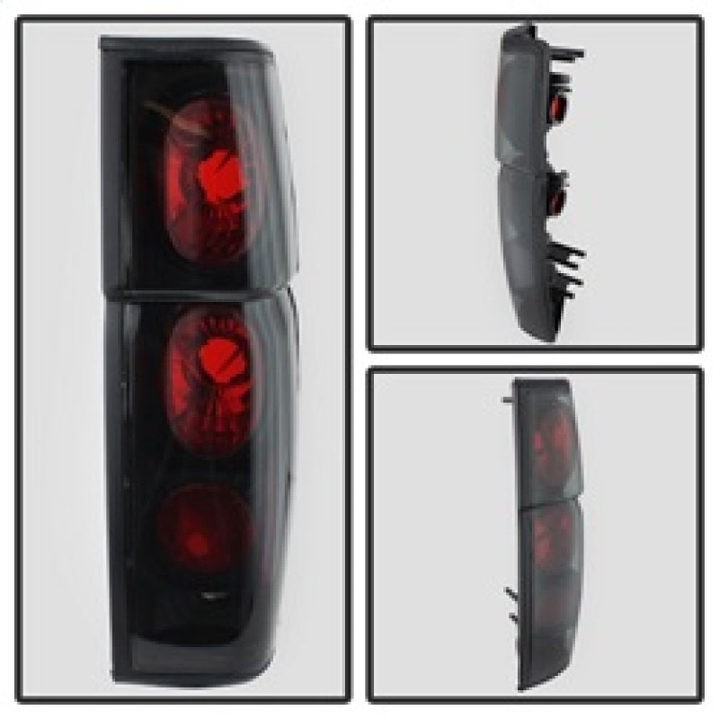 Spyder Nissan Hardbody 86-97 Euro Style Tail Lights Black Smoke ALT-YD-NH86-BSM 5078216 5078216 Photo - Unmounted