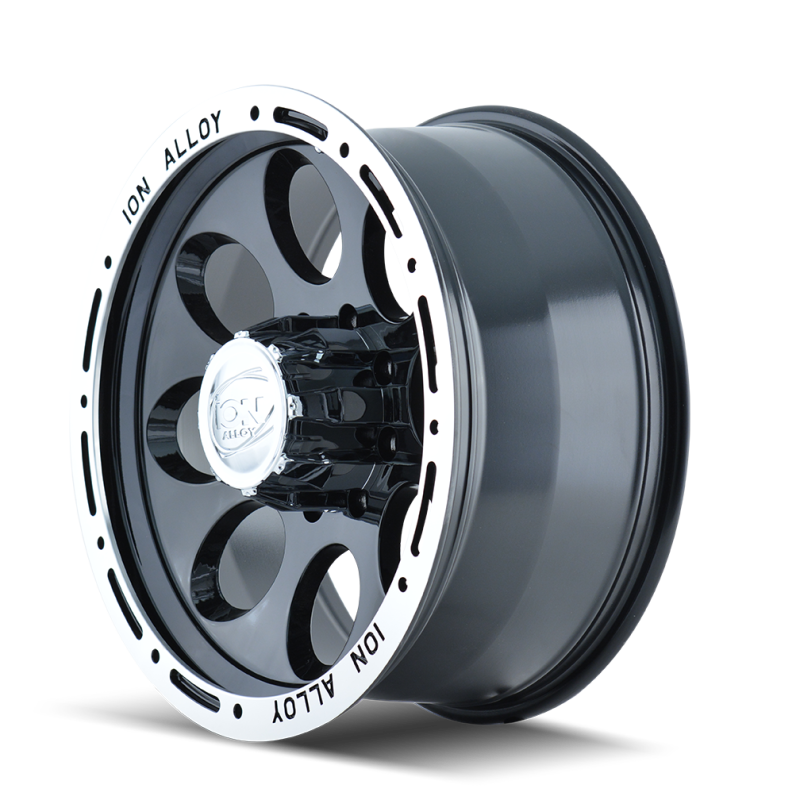 ION Wheels ION Type 174 16x8 / 8x165.1 BP / -5mm Offset / 130.8mm Hub Black/Machined Wheel 174-6881B 174-6881B Photo - Primary